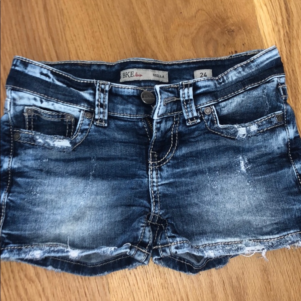 BKE denim stella shorts